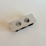 Kristall Krisla Crystal and Chrome I Salt and Pepper shakers