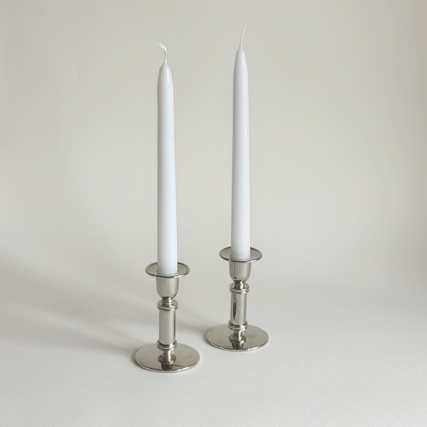 Cereria Graziani Lacquered Tapered Candles | Pair · 25 cm · White
