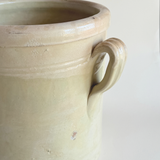 Pot à conserve ancien en céramique émaillée italienne I Grand Modèle I XIXe siècle