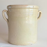 Pot à conserve ancien en céramique émaillée italienne I Grand Modèle I XIXe siècle