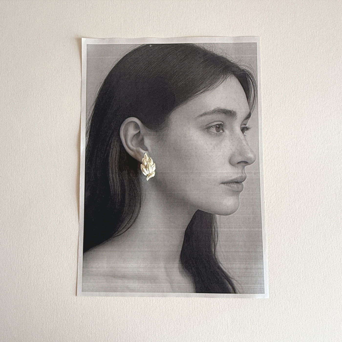 Boucles d'oreilles clip feuille | Ton argent · années 1980