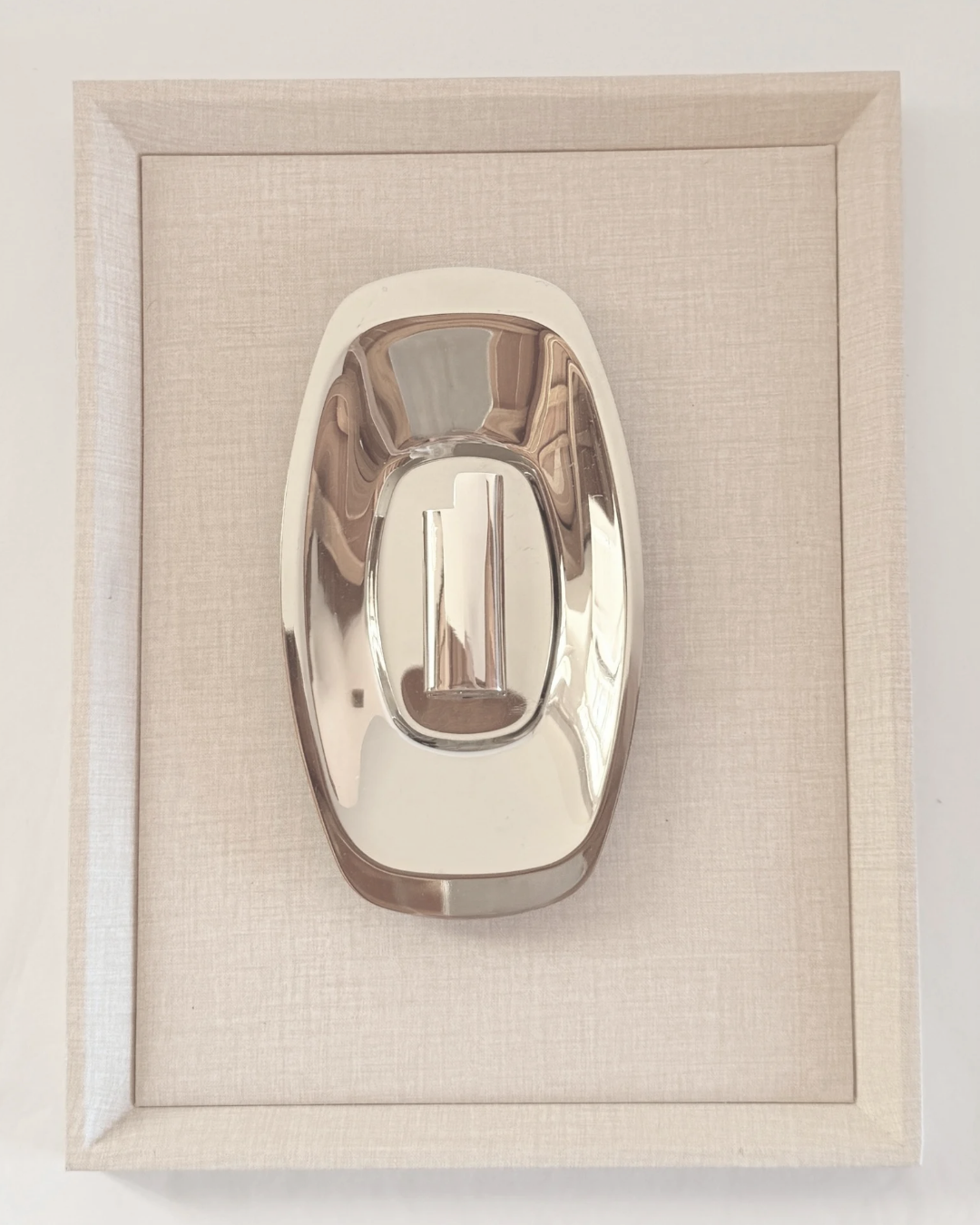 Sterling silver Mini Bic lighter case, mirror-polished silver, handmade in Lucca, Italy, L'Officina