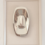 Sterling silver Mini Bic lighter case, mirror-polished silver, handmade in Lucca, Italy, L'Officina