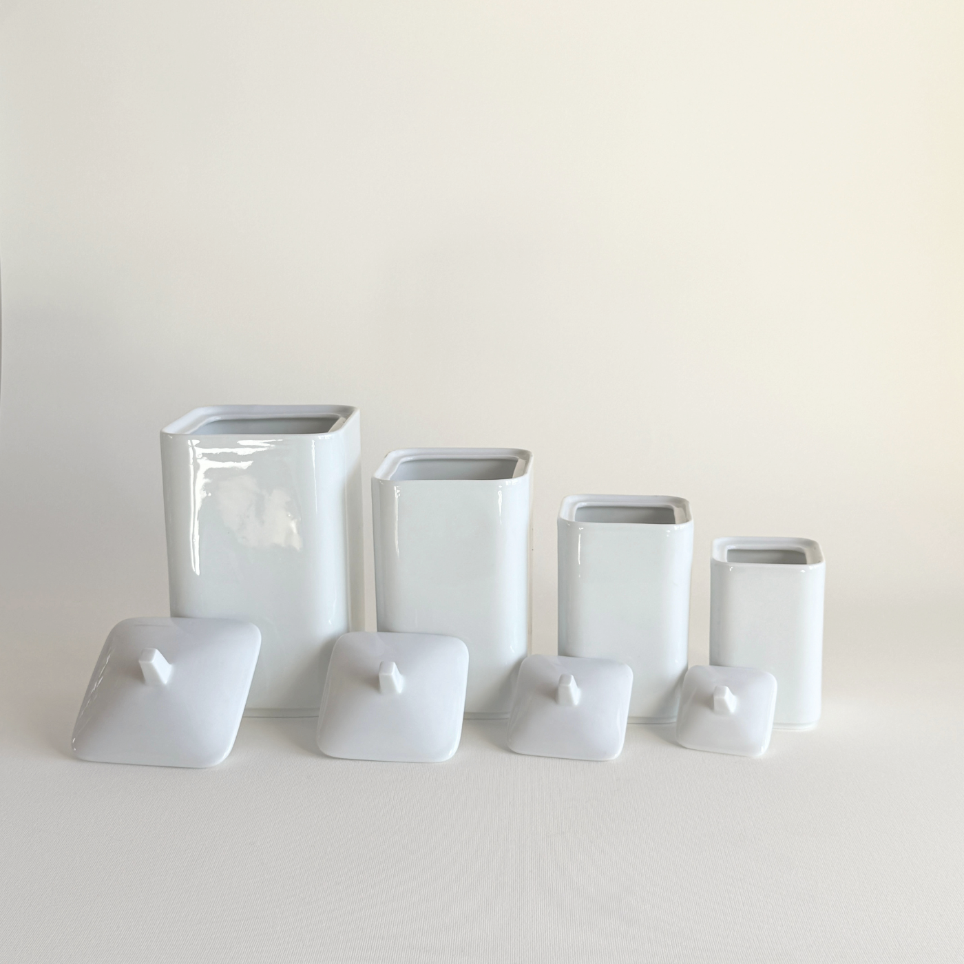Limoges Porcelain Kitchen Pot Set | Set of 4