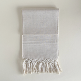 Antique Large Italian Linen Fringe Hand Towel