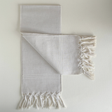 Antique Large Italian Linen Fringe Hand Towel
