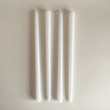 Cereria Graziani Tapered Candles | White · 40 cm · Set of 2
