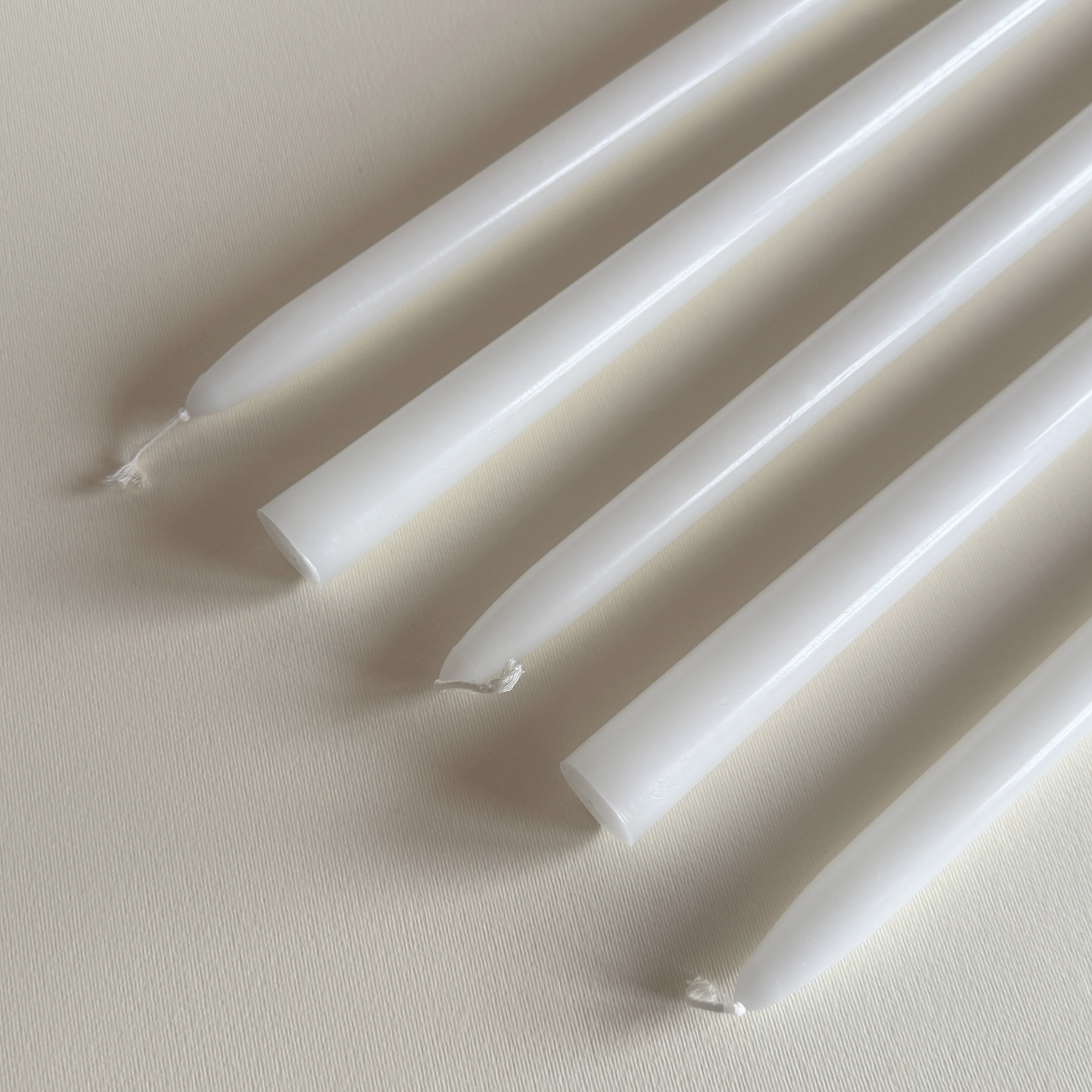 Cereria Graziani Tapered Candles | White · 40 cm · Set of 2