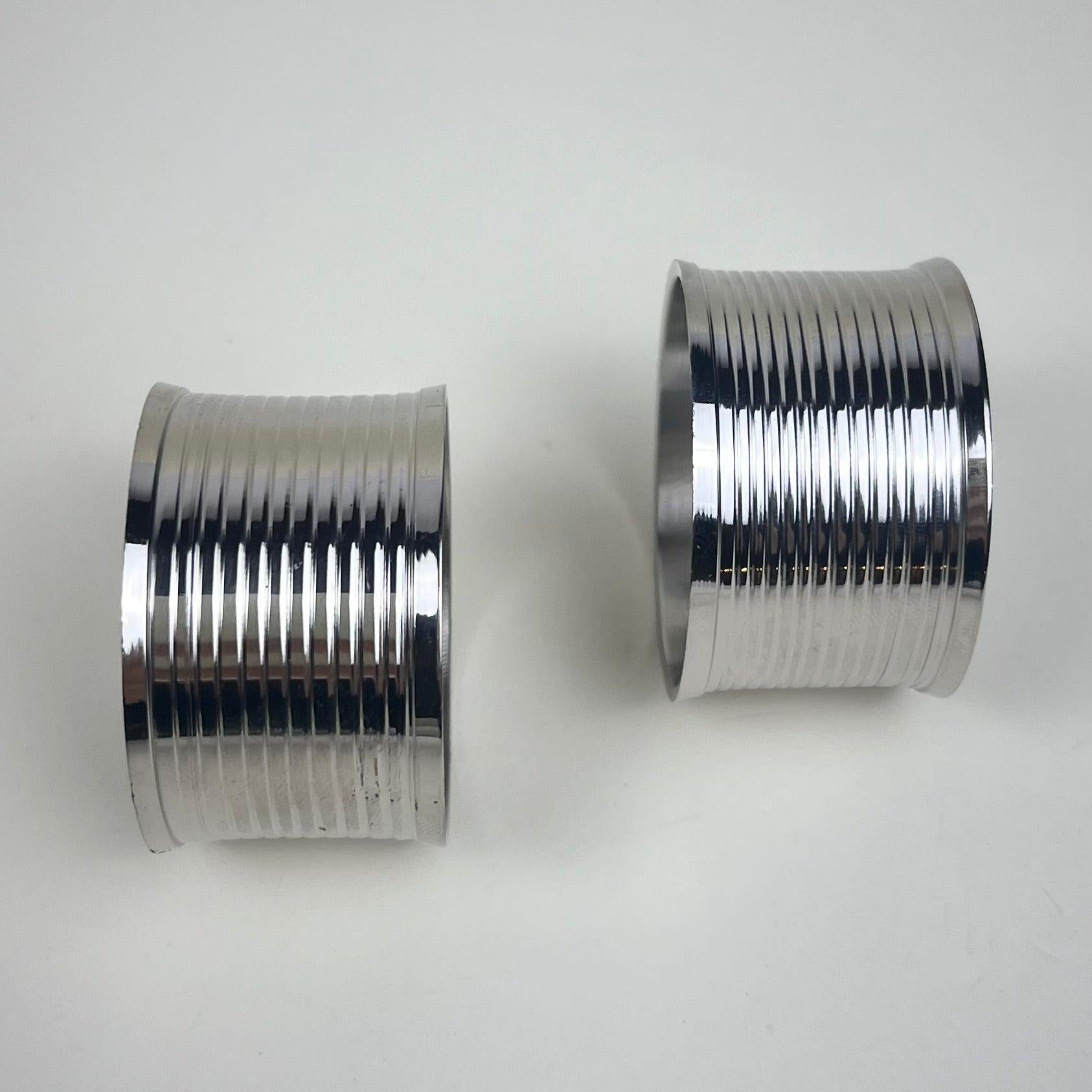 SET OF 2 | STAINLESS STEEL NAPKIN RINGS - L'Officina General Store