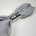 SET OF 2 | STAINLESS STEEL NAPKIN RINGS - L'Officina General Store
