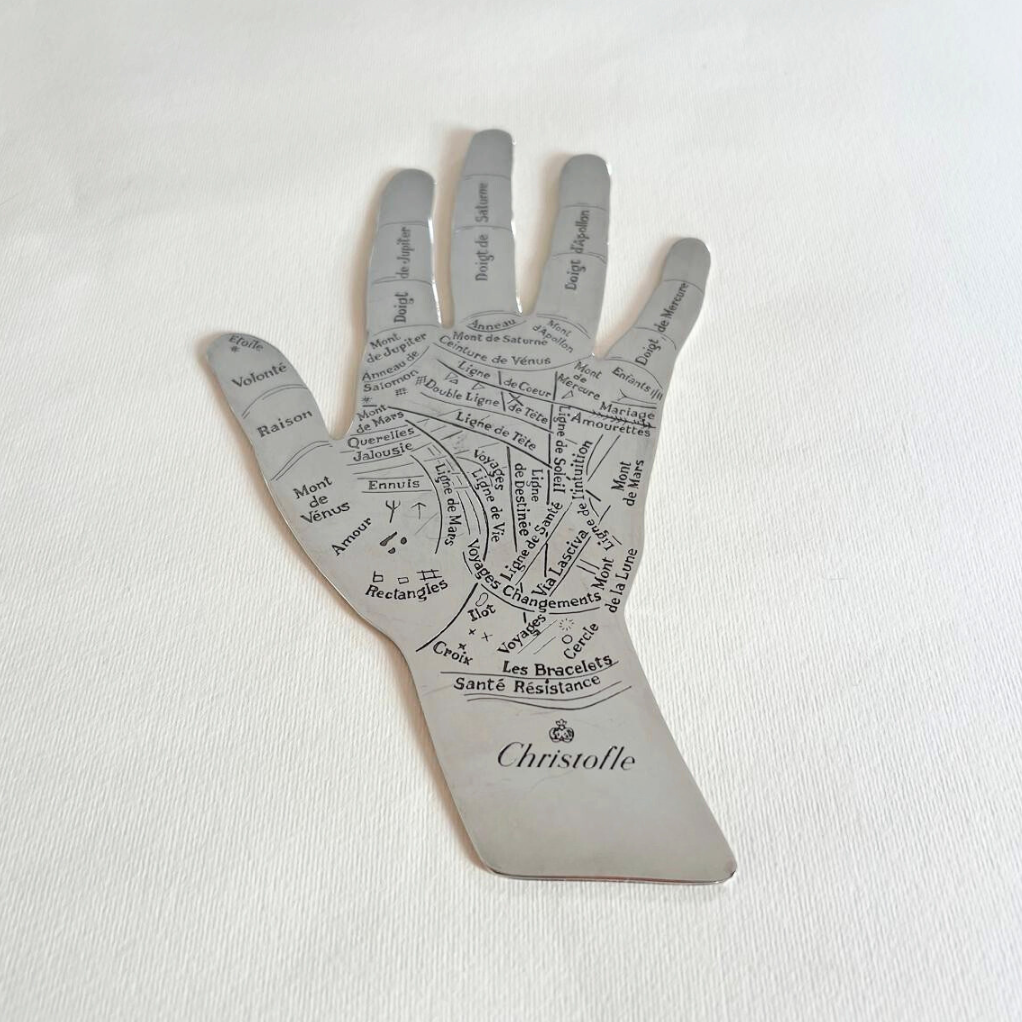 Christofle hand of destiny silver  paper weight 