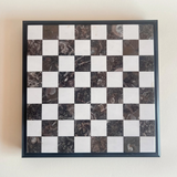 Marble and Fossil Checkers board
