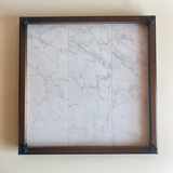 Marble and Fossil Checkers board