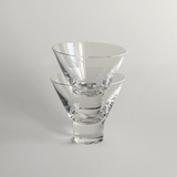 Elegant crystal glasses for cocktails, 75ml capacity
