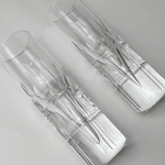 Mid Century Champagne Crystal Glasses I Set of 4 - L'Officina General Store