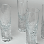 Mid Century Champagne Crystal Glasses I Set of 4 - L'Officina General Store