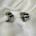 Modern Silver Abstract clip earrings - L'Officina General Store
