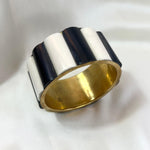 Monochrome and Brass Statement Bangle - L'Officina General Store