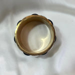 Monochrome and Brass Statement Bangle - L'Officina General Store