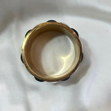 Monochrome and Brass Statement Bangle - L'Officina General Store