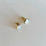 Mother of pearl triangular cufflinks