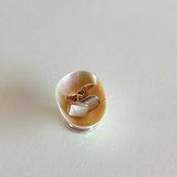 Mother of pearl rectangular cufflinks