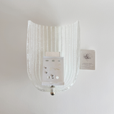 Applique Murano in Vetro | Trasparente · Tecnica Grit · 26 cm