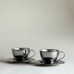 Nanni P&B double-wall stainless steel espresso cups set of 2, Made in Italy