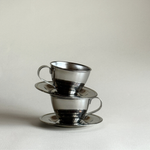 Nanni P&B double-wall stainless steel espresso cups set of 2, Made in Italy