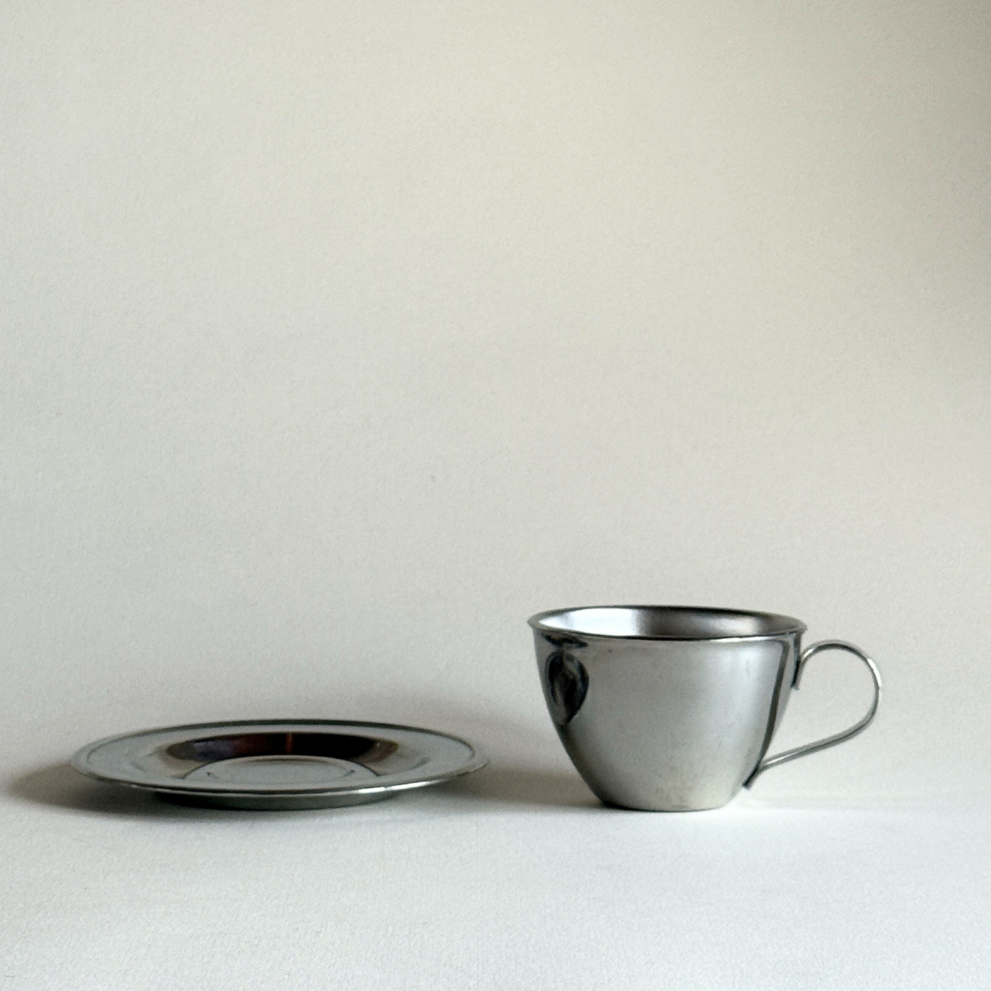 Nanni P&B double-wall stainless steel espresso cups set of 2, Made in Italy