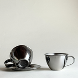 Nanni P&B double-wall stainless steel espresso cups set of 2, Made in Italy