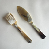 ArcaHorn 1980s Natural Horn Cake Servers