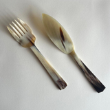ArcaHorn 1980s Natural Horn Cake Servers