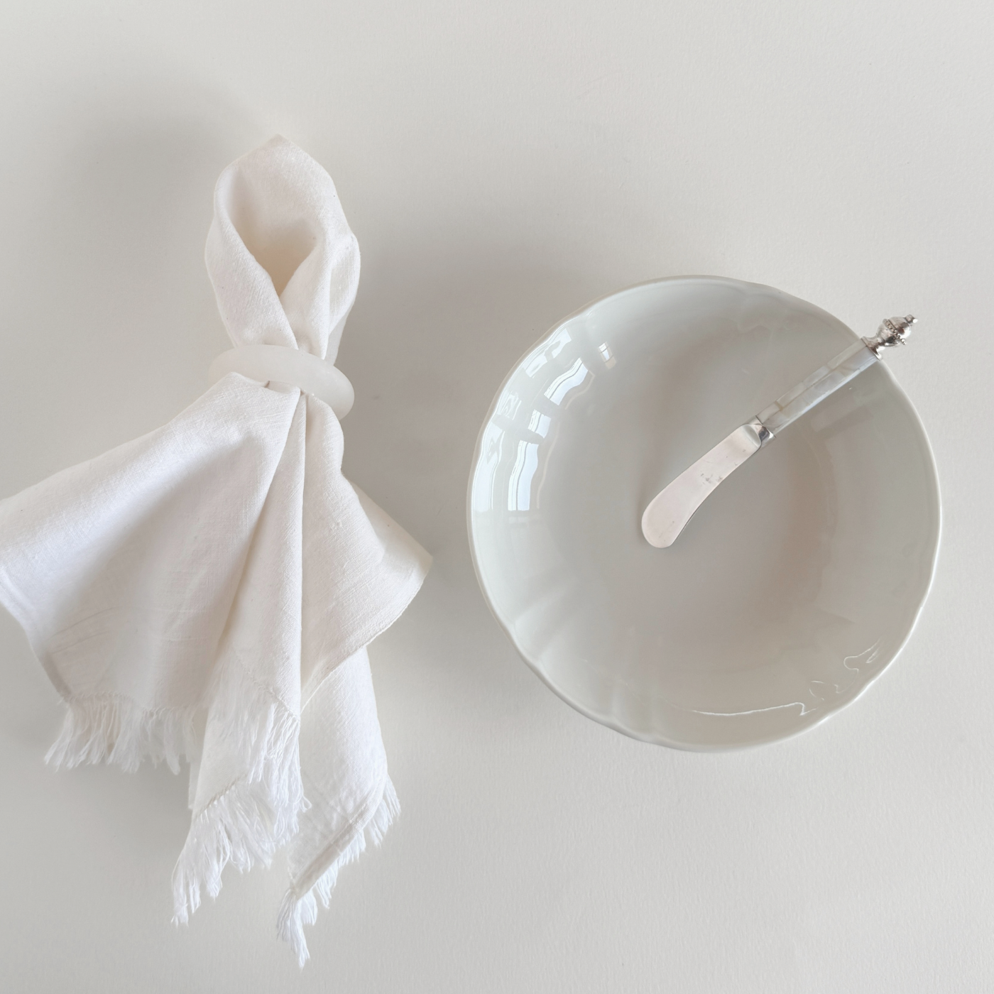 Natural Washed Linen Napkins I Set of 2