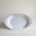 Luxury white porcelain plate 25 cm Ø × 14.5 cm H, as new condition