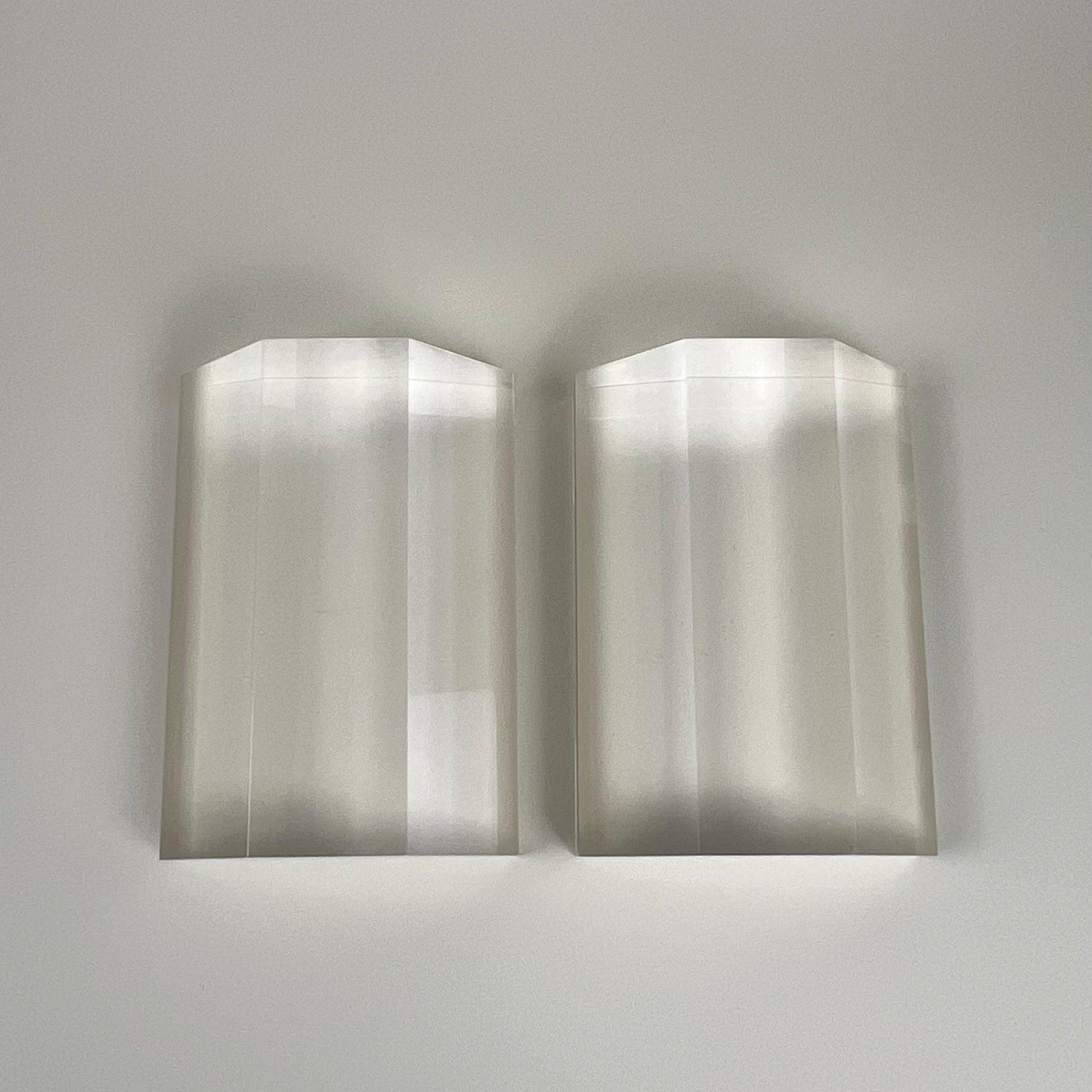 Pair of Acrylic Bookends I Parisian 70s vintage - L'Officina General Store