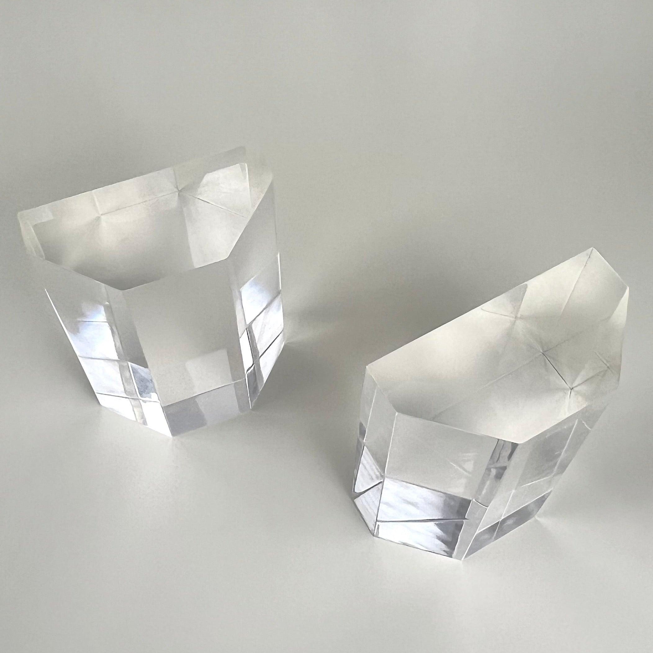 Pair of Acrylic Bookends I Parisian 70s vintage - L'Officina General Store