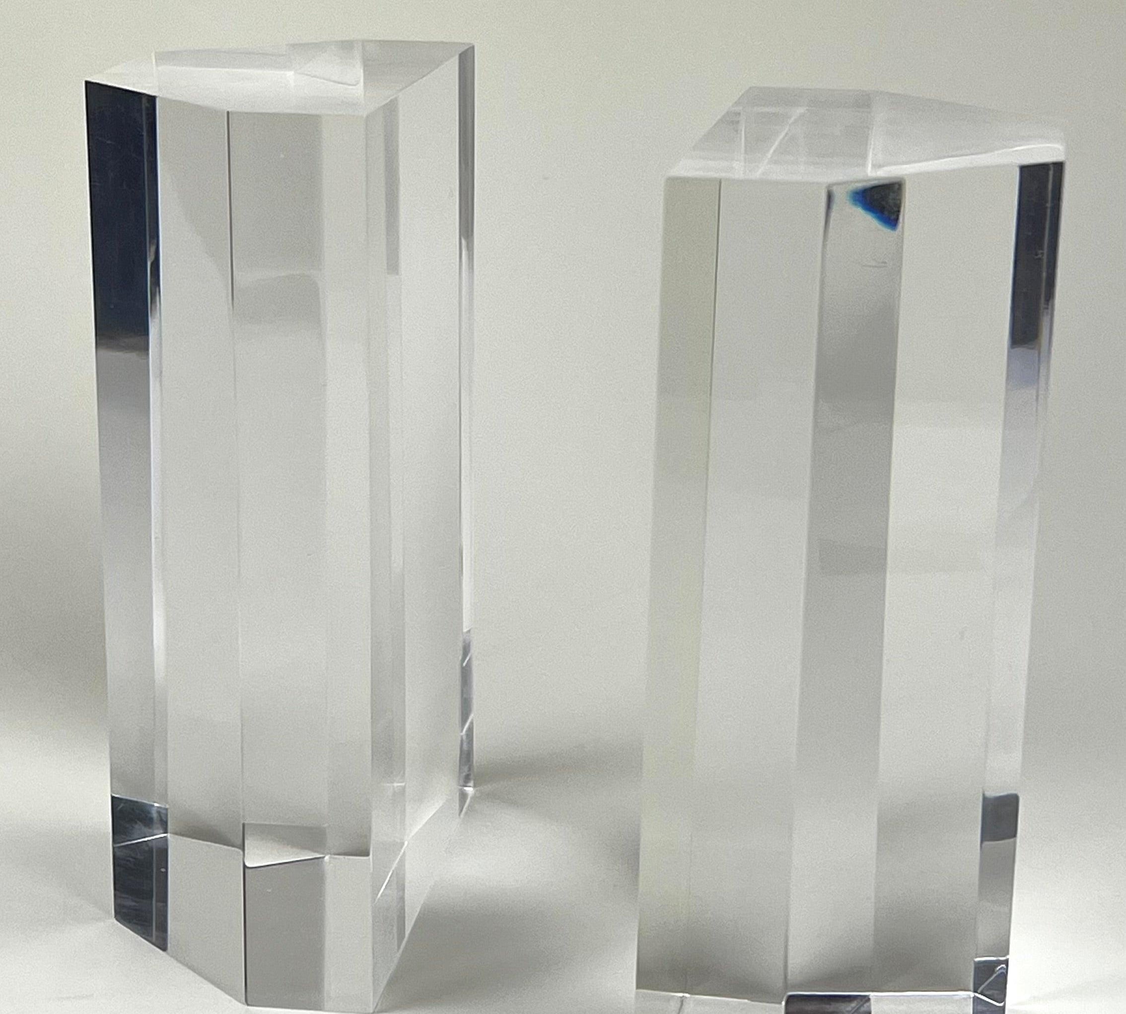 Pair of Acrylic Bookends I Parisian 70s vintage - L'Officina General Store