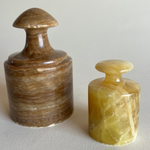 Onyx desk accessories with natural veining