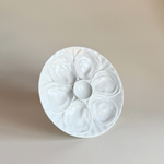 Pillivuyt Porcelain Oyster Plate — White Ceramic, France, 1970s