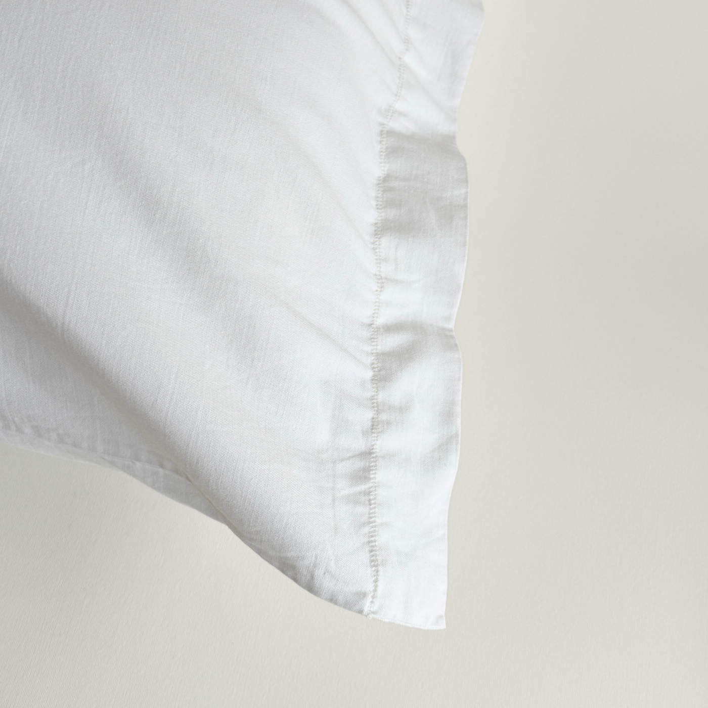 Federe misto cotone-lino con rifinitura | Come Nuove · Set di 2