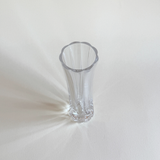 Ribbed Crystal Bud Vase