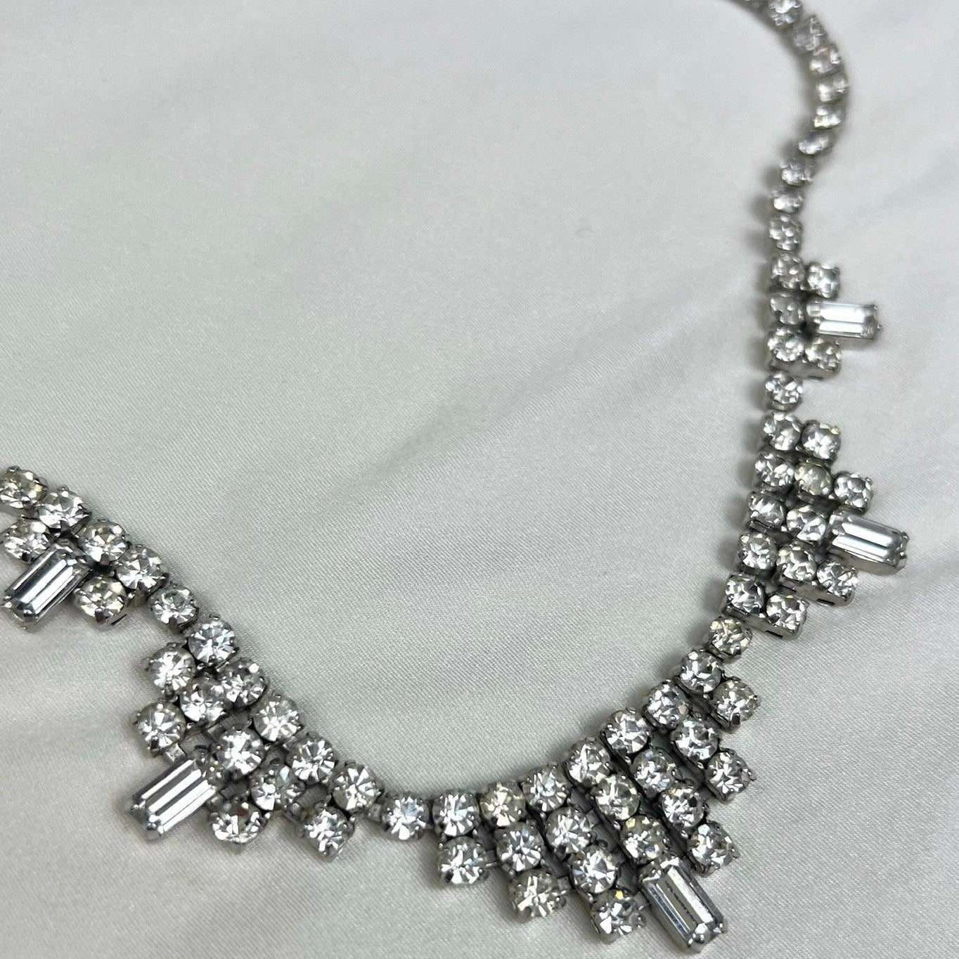RHINESTONE SHORT NECKLACE I Vintage - L'Officina General Store