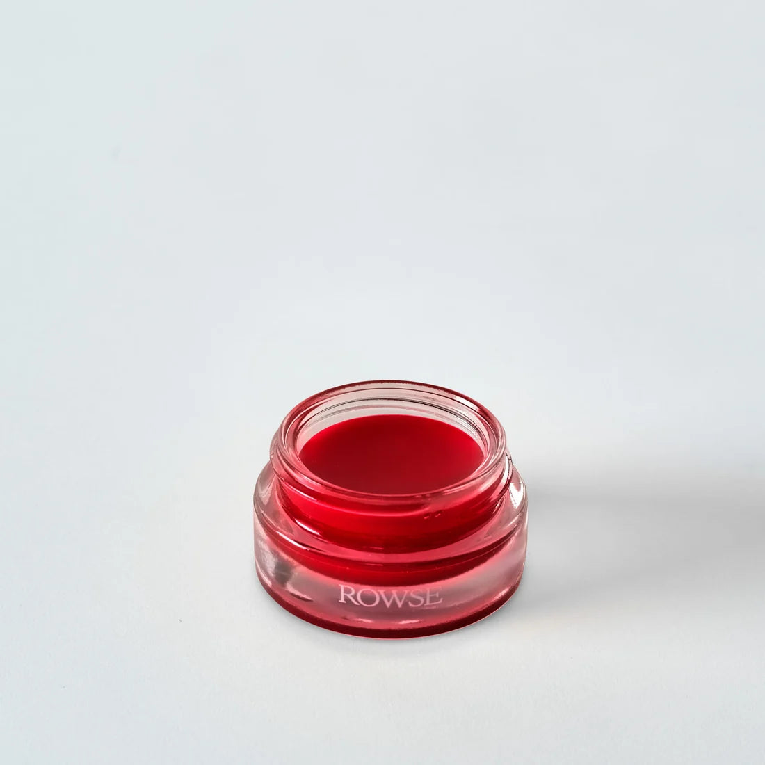 ROWSE Lip and Cheek Balm in Summer Blush, mineral tinted plant-based balm in its refillable pot