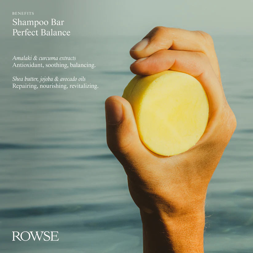 Rowse Super Volume Shampoo Bar | Shikakai · Lemongrass · 80g