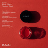 ROWSE Lip and Cheek Balm Summer Blush benefits — mineral pigments, olive oil and shea butter balm