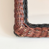 Rattan Arch Mirror | Dual-Tone · 34 × 46 cm