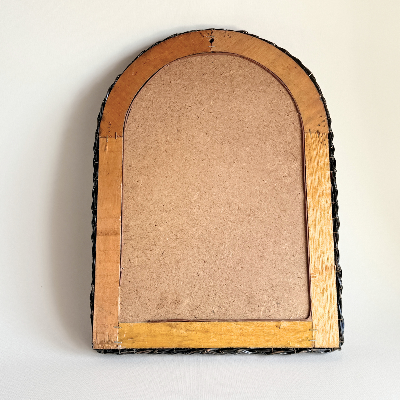 Rattan Arch Mirror | Dual-Tone · 34 × 46 cm