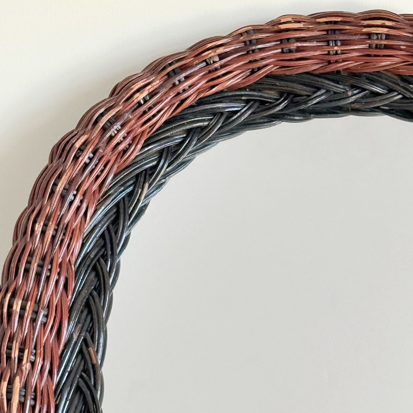 Rattan Arch Mirror | Dual-Tone · 34 × 46 cm