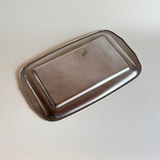 Silver Chrome Rectangle Serving Tray – Vintage Metal Tableware